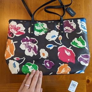 Coach Floral City Zip Tote